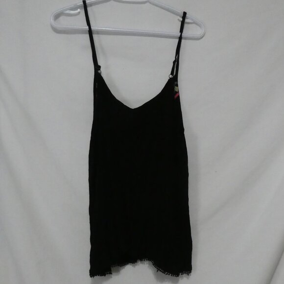 TORRID | size 0 | Black Top With Multicolor Embroidery - Picture 2 of 13